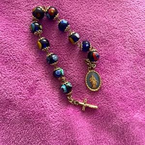 Rosary Glass Bracelet